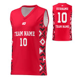Basketball Jersey Aztec - Red